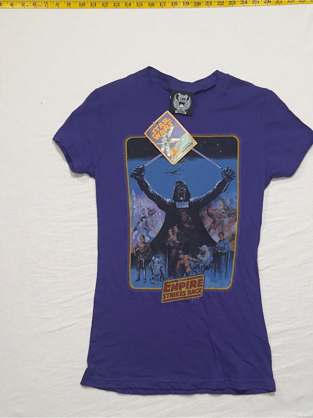 Junk Food Clothing Purple Star Wars Empire Strikes Back Graphic Tee